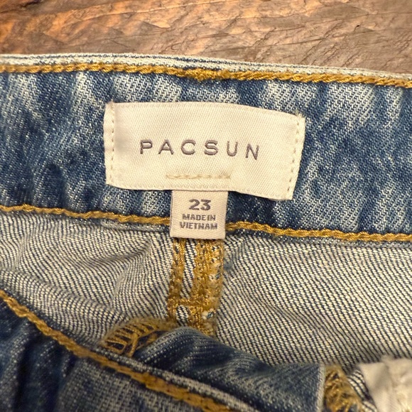 Lot of 2 Pac Sun Blue Jean Mini skirts size 23. Soo cute! - Picture 5 of 9